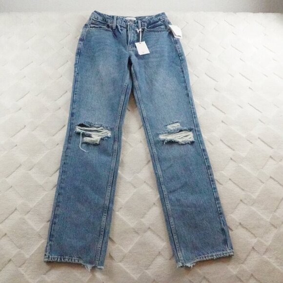 Good American Denim - Good American Good 90s Jean Womens 27 Distressed High Waist